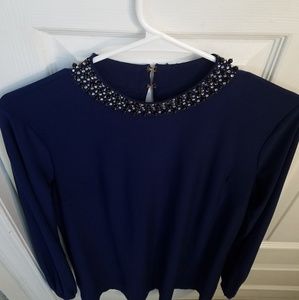 Trinity' Embellished Jersey Shift Dress